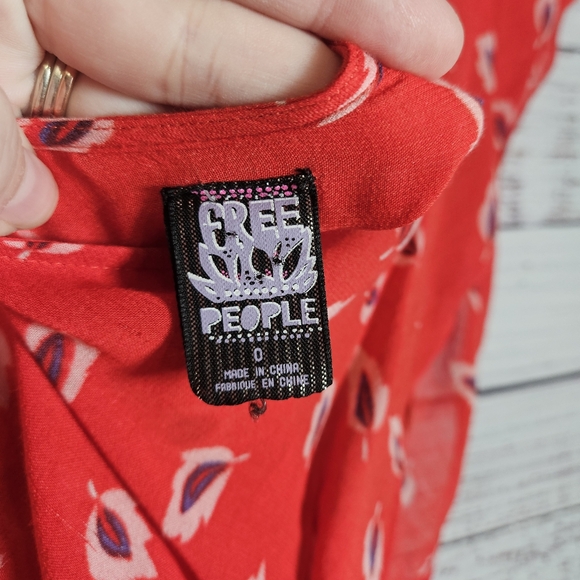 Free People embroidered caftan mini tunic - Picture 11 of 16